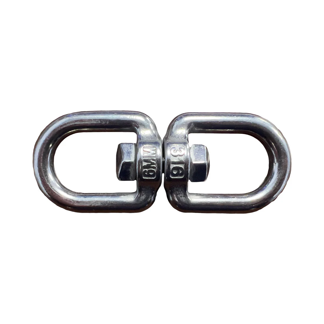 Boatworld Stainless Steel 6mm Eye and Eye Swivel Shackle