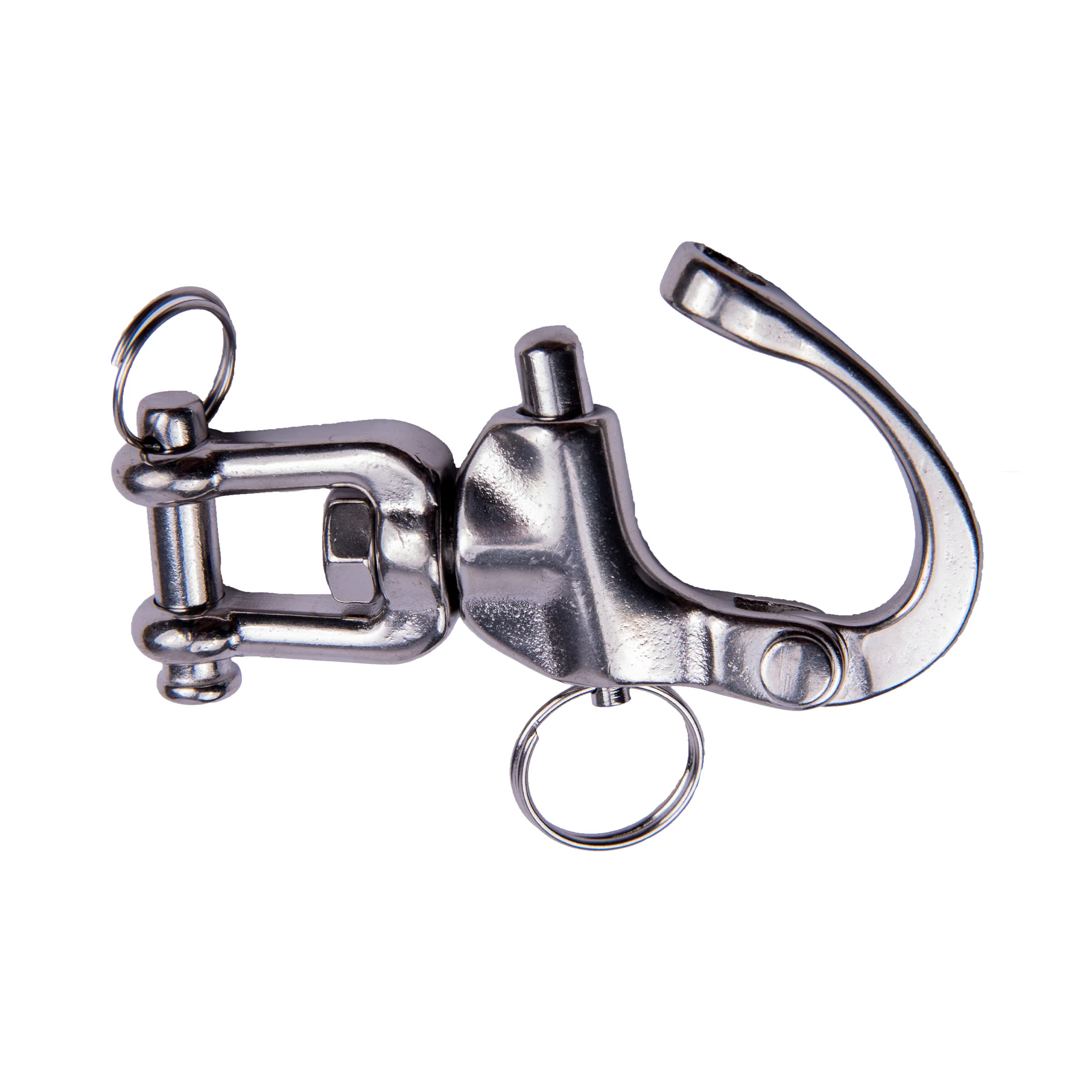 Boatworld Stainless Steel 70mm Jaw Swivel Snap Shackle - Image 2