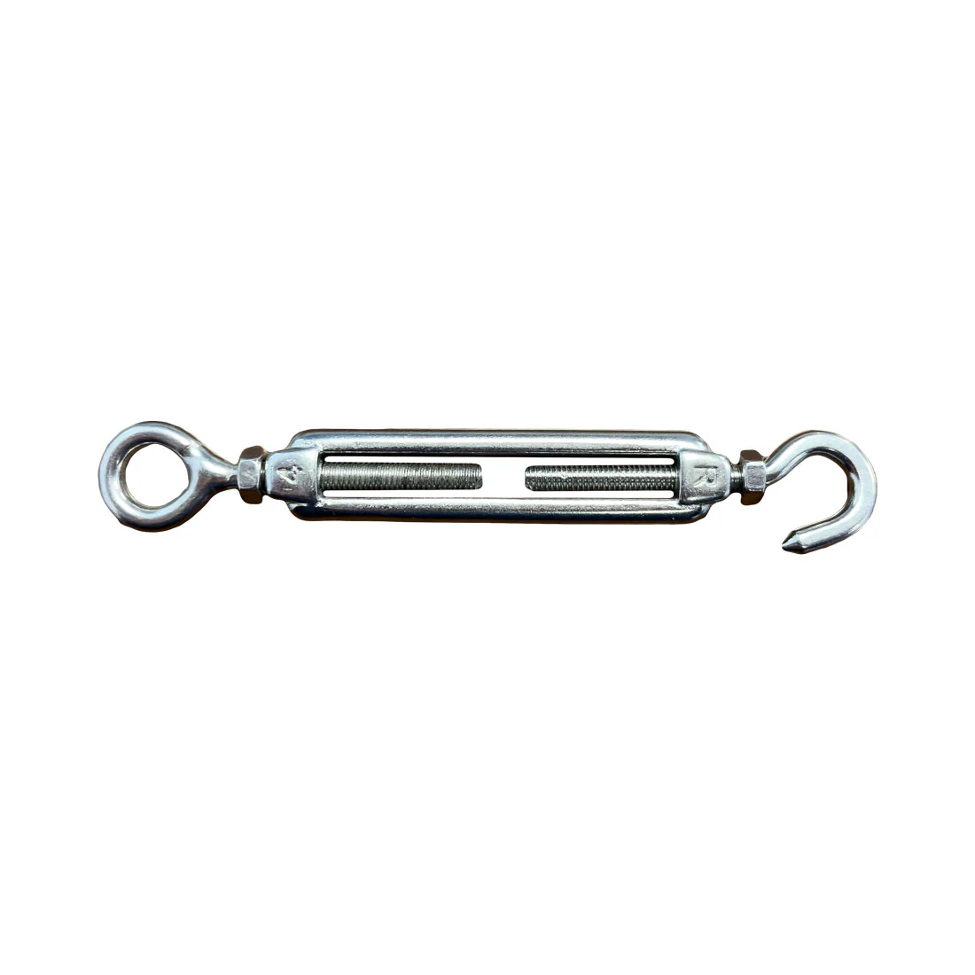 Boatworld Stainless Steel Open Body Turnbuckle 4mm Hook and Eye