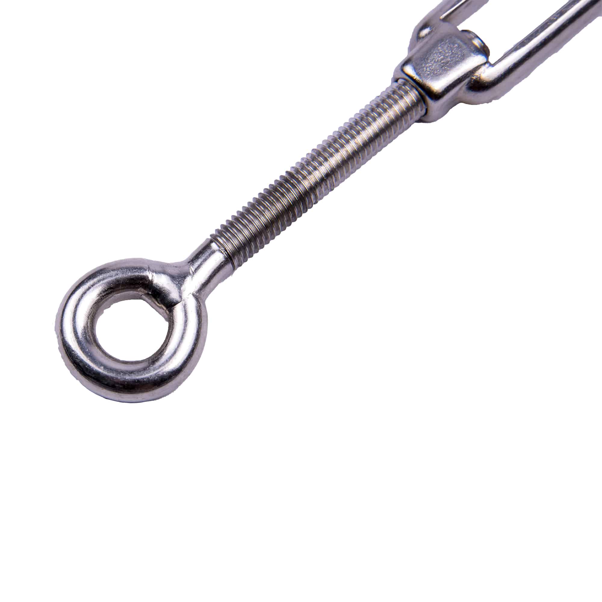 Boatworld Stainless Steel Open Body Turnbuckle 4mm Hook and Eye - Image 2