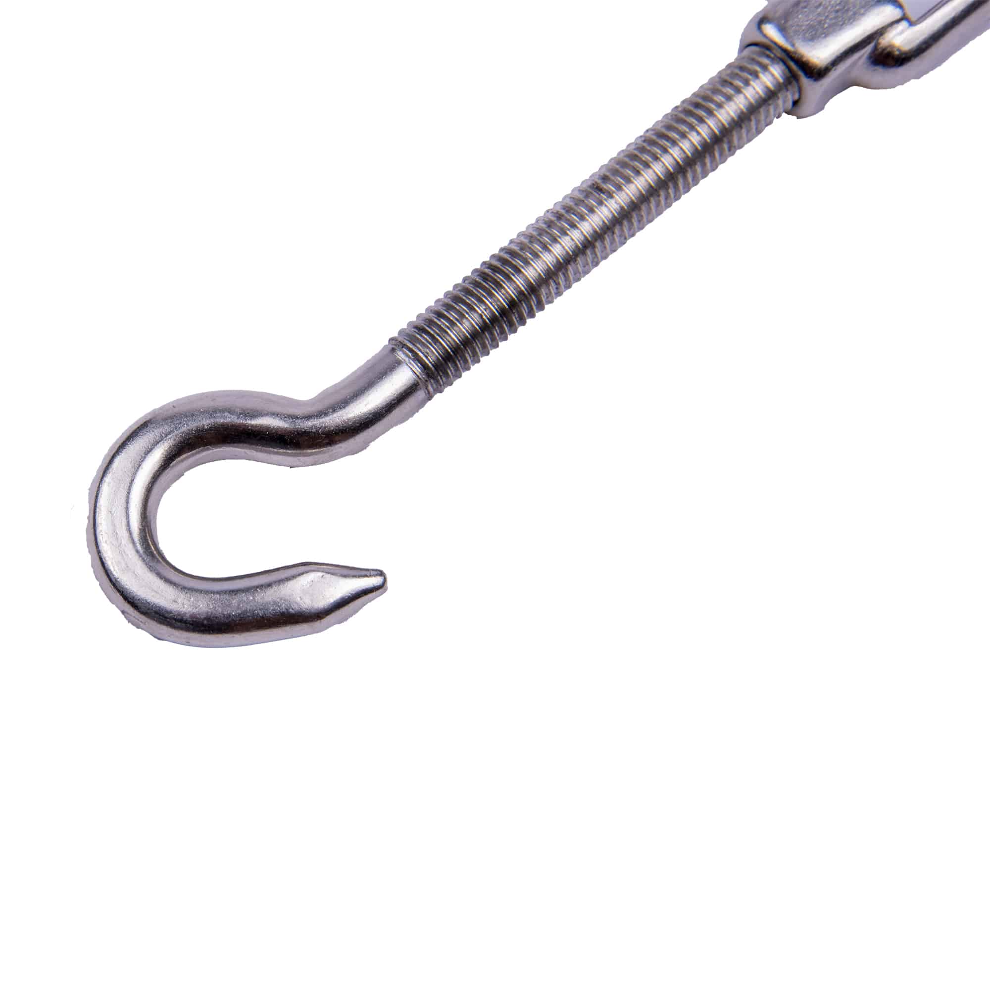 Boatworld Stainless Steel Open Body Turnbuckle 8mm Hook and Eye - Image 2