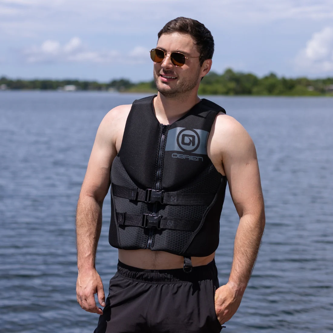 O'Brien Men's Traditional Life Jacket Black - Image 2