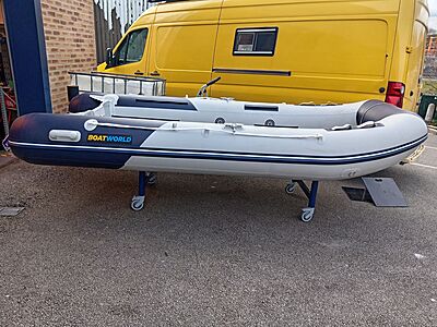 Reconditioned Boatworld Air V type Floor 380 Inflatable Boat with Trim Tabs R-030-D - Image 3