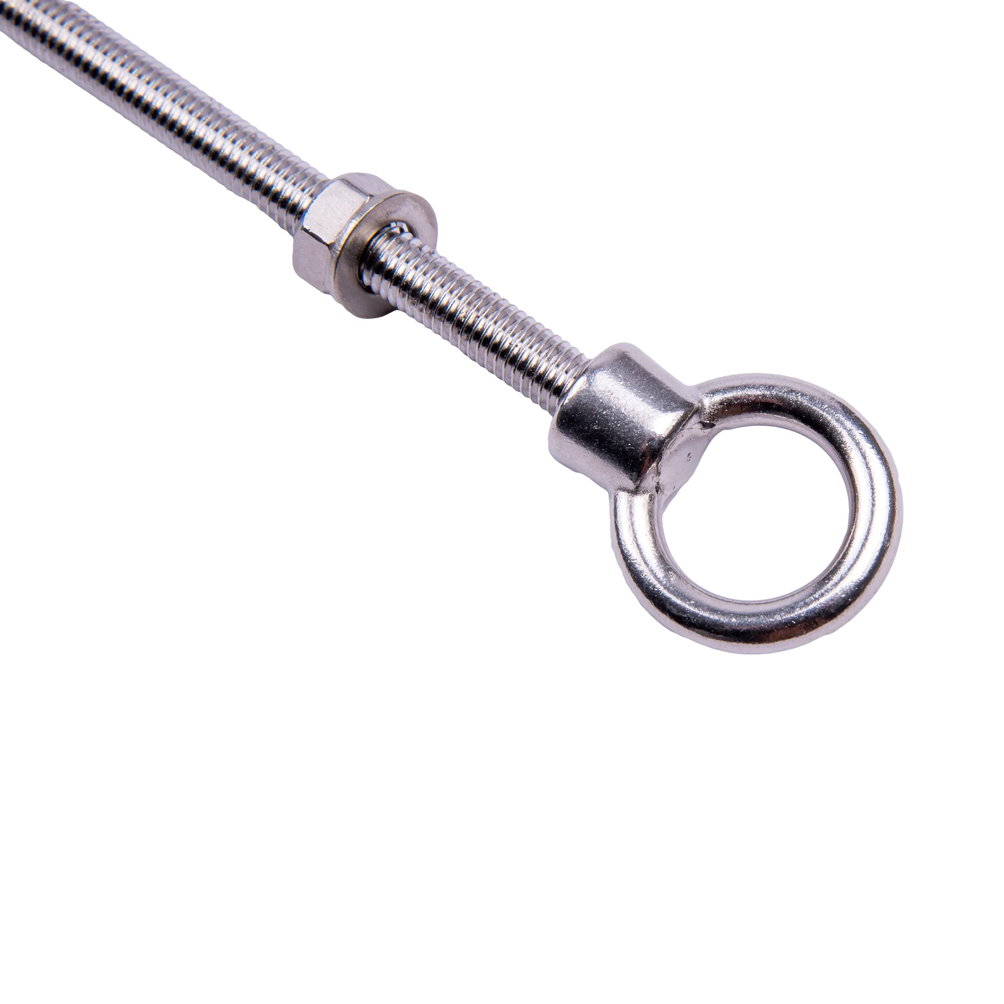 Boatworld Stainless Steel 6mm Eye Bolt Set c/w Nut and Washer - Image 2