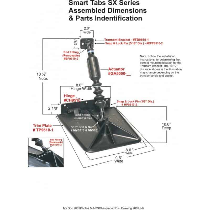 SX Smart Trim Tabs Kit 80lbs - Image 6