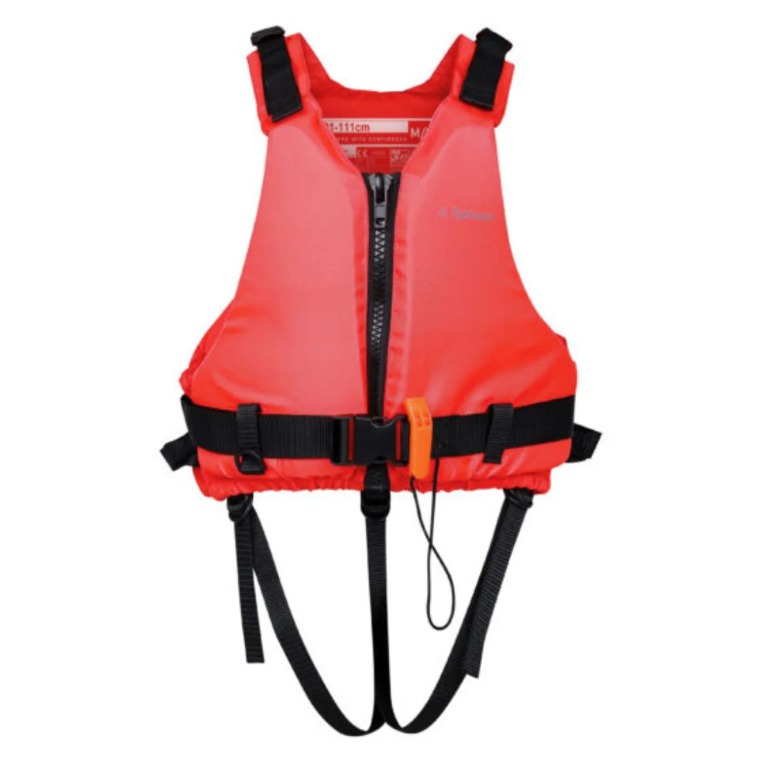 Typhoon Essential 50N Front Entry Buoyancy Aid Red