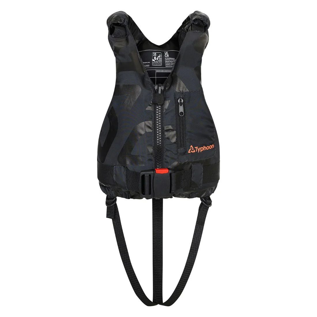 Typhoon Hudson 50N Front Entry Buoyancy Aid Black