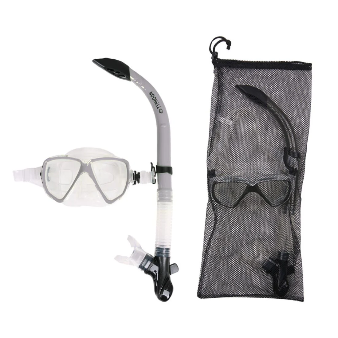 Typhoon Kids Mask & Snorkel Combo Set with Mesh Bag - Image 4