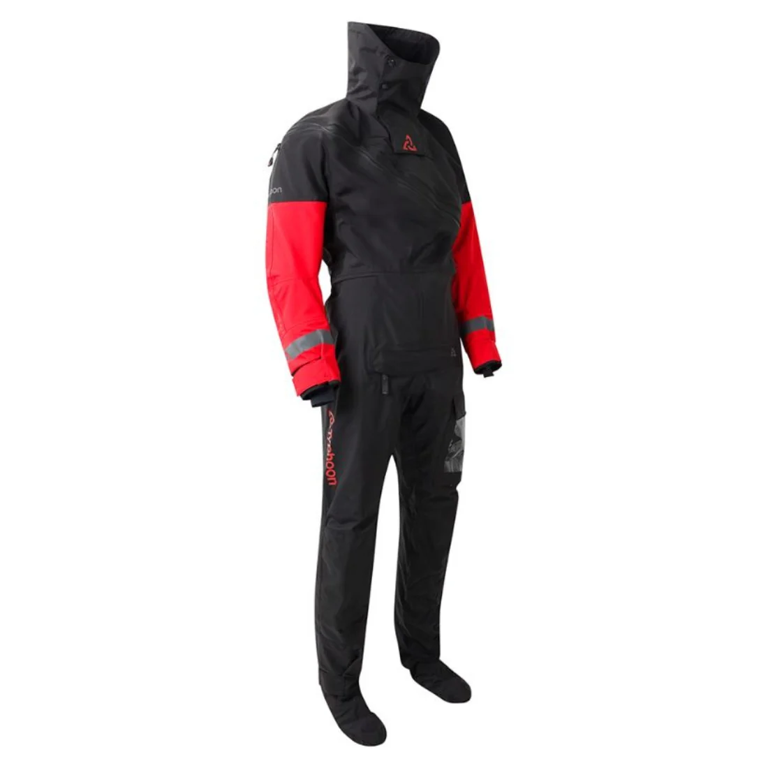 Typhoon Max-B 2.0 Front Entry Drysuit Black/Red - Image 3
