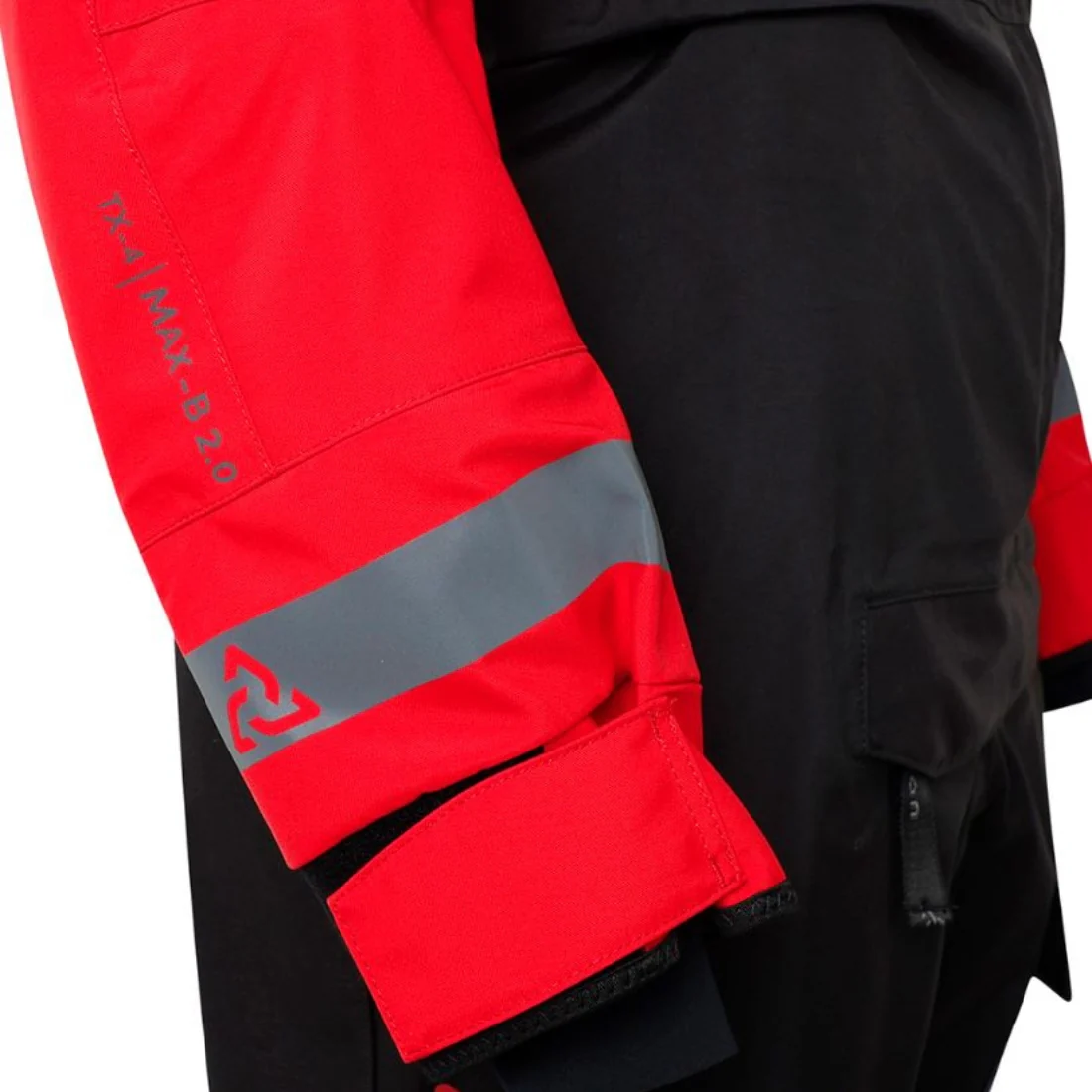 Typhoon Max-B 2.0 Front Entry Drysuit Black/Red - Image 5