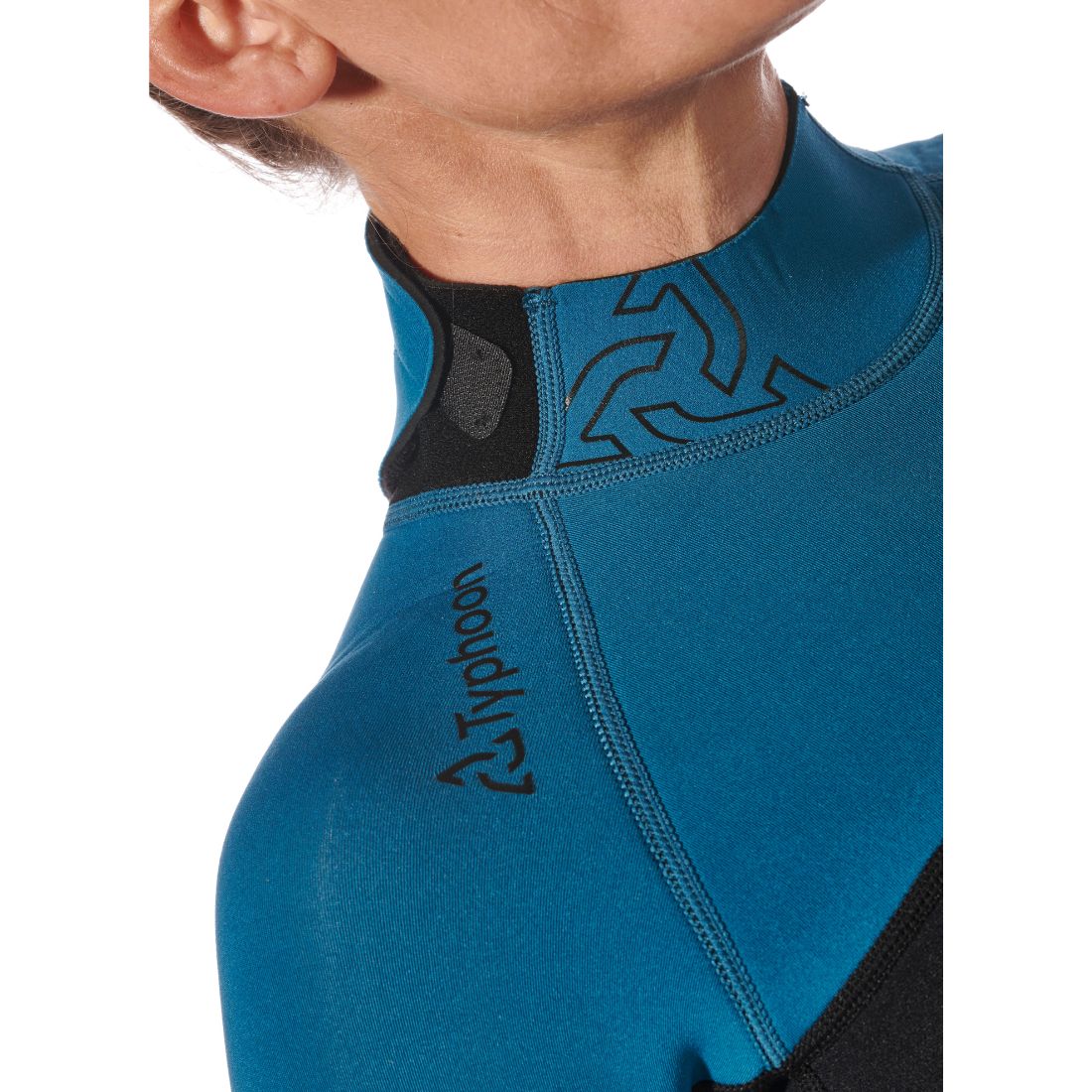 Typhoon Women's Essential 3/2mm Full Wetsuit BZ Ocean/Black - Image 6