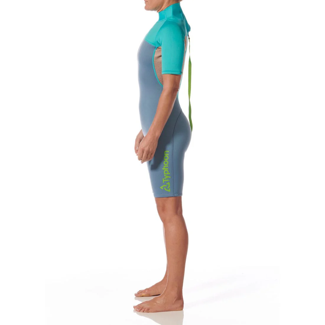 Typhoon Women's Essential 3/2mm Shorty Wetsuit BZ Azure/Nimbus - Image 2