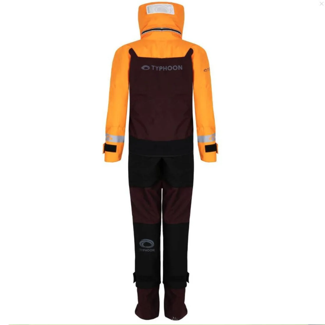 Typhoon Womens Sea Kayak Hinge Entry Drysuit Tangerine/Plum - Image 5
